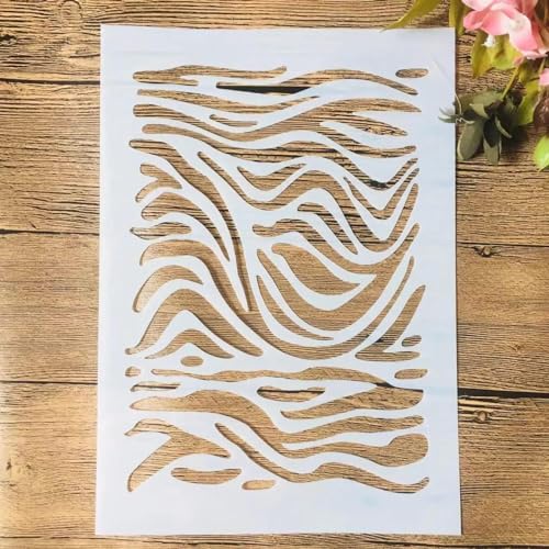 Schablonen zum Malen, A4, 29 cm, Wildtiger-Zeichenschablone zum Malen auf Holz, Wand, Stoff, Möbel, Boden, Schablonen für Kunstprojekte von KOFORULAIG