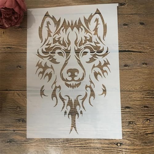 Schablonen zum Malen, A4, 29 cm, Wolf-Papageien-Eule, Zeichenschablone zum Malen auf Holz, Wand, Stoff, Möbel, Boden, Schablonen für Bastelprojekte, Stil 1, 1 Stück Schablonen zum Malen, A4, 29 cm, Wolf-Papageien-Eule, Zeichenschablone zum Malen auf Holz, Wand, Stoff, Möbel, Boden, Schablonen für Bastelprojekte, Stil 1, 1 Stück von KOFORULAIG