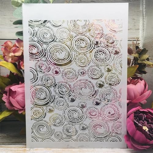 Schablonen zum Malen, A4, 29 cm, dünne Linie, Punktzeichnungsvorlage zum Malen auf Holz, Wand, Stoff, Möbel, Boden, Schablonen für Kunsthandwerk, Kunstprojekte, Stil 1 von KOFORULAIG