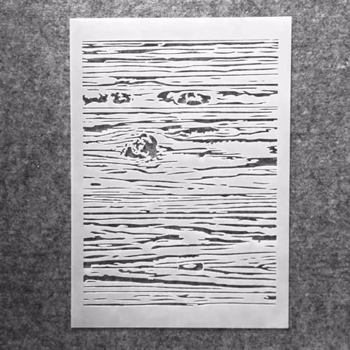 Schablonen zum Malen, A4, 29 x 21 cm, Holztextur, wiederverwendbare Schablonen zum Malen auf Holz, Stoff, Wänden, Möbeln, Leinwand, Heimdekoration, Handwerk Schablonen zum Malen, A4, 29 x 21 cm, Holztextur, wiederverwendbare Schablonen zum Malen auf Holz, Stoff, Wänden, Möbeln, Leinwand, Heimdekoration, Handwerk von KOFORULAIG