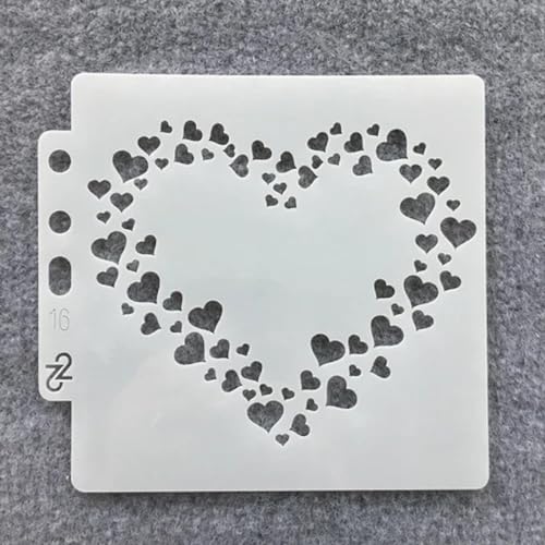 Schablonen zum Malen, Federanker, Bienenstock, Punkt, wiederverwendbare Schablonen zum Malen auf Holz, Stoff, Wänden, Möbeln, Leinwand, Heimdekoration, Basteln, Stil 3, 13 x 14 cm von KOFORULAIG