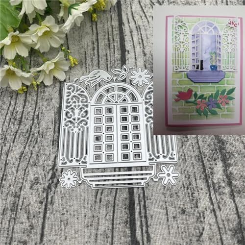 Scrapbooking-Vorlagen, 10,2 x 8,8 cm, Fensterrahmen, Spitze, Metall, Stanzformen für Scrapbooking, Prägung, Fotoalbum, Papierkarten, Dekoration Scrapbooking-Vorlagen, 10,2 x 8,8 cm, Fensterrahmen, Spitze, Metall, Stanzformen für Scrapbooking, Prägung, Fotoalbum, Papierkarten, Dekoration von KOFORULAIG