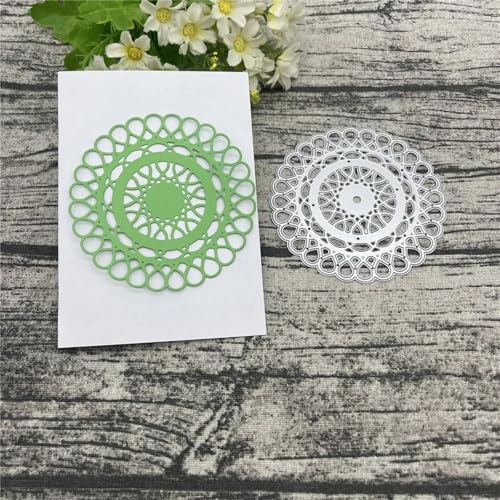 Scrapbooking-Vorlagen, 10,3 x 10,3 cm, florale Spitzenbordüre, Metall-Stanzformen für Scrapbooking, Alben, Prägung, Papier, Karten, Dekoration Scrapbooking-Vorlagen, 10,3 x 10,3 cm, florale Spitzenbordüre, Metall-Stanzformen für Scrapbooking, Alben, Prägung, Papier, Karten, Dekoration von KOFORULAIG