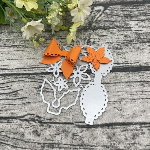 Scrapbooking-Vorlagen, 10,6 x 7,8 cm, Schleife, Blumenrahmen, Metall-Stanzformen für Scrapbooking, Alben, Prägung, Papier, Karten, Dekoration Scrapbooking-Vorlagen, 10,6 x 7,8 cm, Schleife, Blumenrahmen, Metall-Stanzformen für Scrapbooking, Alben, Prägung, Papier, Karten, Dekoration von KOFORULAIG