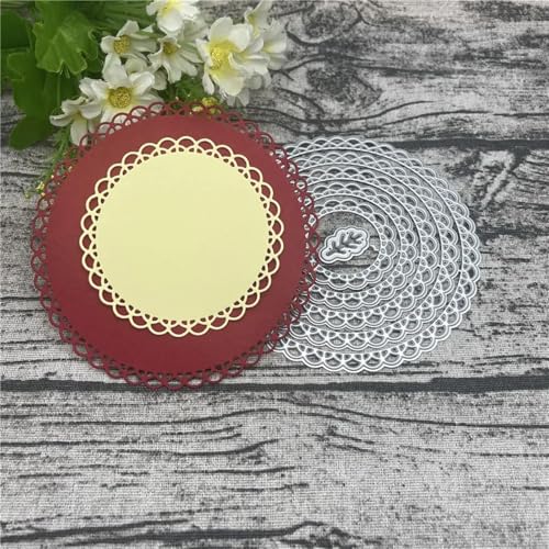 Scrapbooking-Vorlagen, 12,1 x 12,1 cm, kreisförmige Blätter, Blumen, Metall-Stanzformen, Schmetterlingskarten, Schablonen für Scrapbooking, Album, Papierkarten, Dekoration, Handwerk Scrapbooking-Vorlagen, 12,1 x 12,1 cm, kreisförmige Blätter, Blumen, Metall-Stanzformen, Schmetterlingskarten, Schablonen für Scrapbooking, Album, Papierkarten, Dekoration, Handwerk von KOFORULAIG