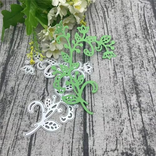 Scrapbooking-Vorlagen, 12,6 x 10,5 cm, Blatt-Metall-Stanzformen für Scrapbooking, Alben, Prägung, Papier, Karten, Dekoration Scrapbooking-Vorlagen, 12,6 x 10,5 cm, Blatt-Metall-Stanzformen für Scrapbooking, Alben, Prägung, Papier, Karten, Dekoration von KOFORULAIG