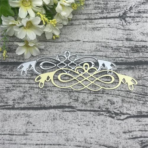 Scrapbooking-Vorlagen, 12 x 3,5 cm, Blumenspitze, Metall-Stanzformen für Scrapbooking, Prägung, Fotoalbum, Papierkarten, Dekoration Scrapbooking-Vorlagen, 12 x 3,5 cm, Blumenspitze, Metall-Stanzformen für Scrapbooking, Prägung, Fotoalbum, Papierkarten, Dekoration von KOFORULAIG