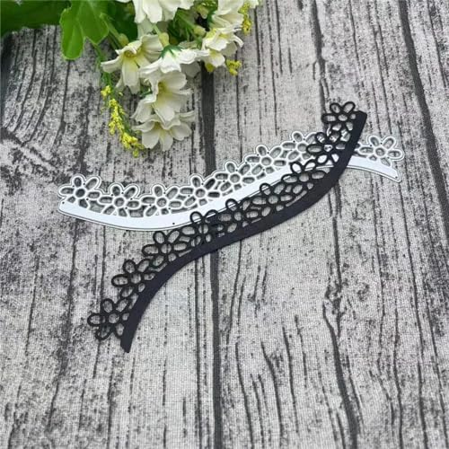 Scrapbooking-Vorlagen, 18 x 4,5 cm, Blumenspitze, Metall-Stanzformen für Scrapbooking, Alben, Prägung, Papier, Karten, Dekoration Scrapbooking-Vorlagen, 18 x 4,5 cm, Blumenspitze, Metall-Stanzformen für Scrapbooking, Alben, Prägung, Papier, Karten, Dekoration von KOFORULAIG