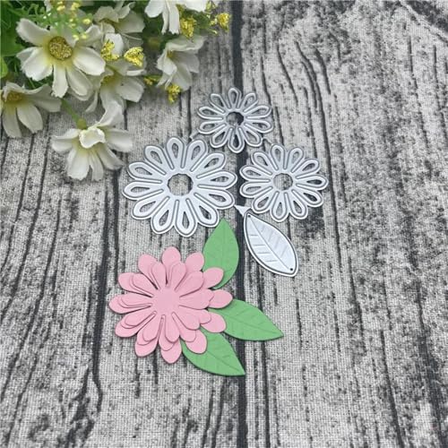 Scrapbooking-Vorlagen, 4,8 x 4,8 cm, Blumen, Metall-Stanzformen für Scrapbooking, Alben, Prägung, Papier, Karten, Dekoration von KOFORULAIG