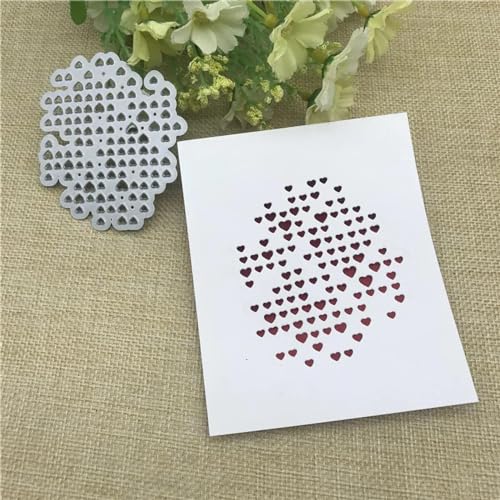 Scrapbooking-Vorlagen, 7,6 x 6,8 cm, Herz-Hintergrund, Metall-Stanzformen, Bastelstempel, Scrapbooking, Prägung, Kartenherstellung Scrapbooking-Vorlagen, 7,6 x 6,8 cm, Herz-Hintergrund, Metall-Stanzformen, Bastelstempel, Scrapbooking, Prägung, Kartenherstellung von KOFORULAIG
