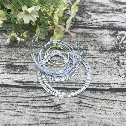 Scrapbooking-Vorlagen, 7,8 x 7,5 cm, Kranz, Metall-Stanzformen für Scrapbooking, Alben, Papierkarten, Dekoration, Prägeschablonen Scrapbooking-Vorlagen, 7,8 x 7,5 cm, Kranz, Metall-Stanzformen für Scrapbooking, Alben, Papierkarten, Dekoration, Prägeschablonen von KOFORULAIG