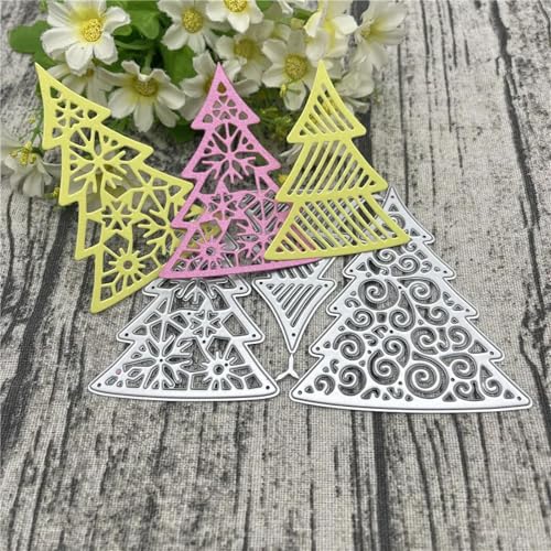 Scrapbooking-Vorlagen, 9,1 x 14,3 cm, Weihnachtsbaum-Rahmen, Spitzenbordüre, Metall-Stanzformen für Scrapbooking, Alben, Prägung, Papier, Karten, Dekoration Scrapbooking-Vorlagen, 9,1 x 14,3 cm, Weihnachtsbaum-Rahmen, Spitzenbordüre, Metall-Stanzformen für Scrapbooking, Alben, Prägung, Papier, Karten, Dekoration von KOFORULAIG