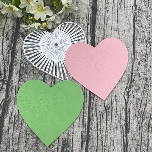 Scrapbooking-Vorlagen, 9,1 x 9,6 cm, Herz-Spitzenbordüre, Metall-Stanzformen für Scrapbooking, Alben, Prägung, Papier, Karten, Dekoration Scrapbooking-Vorlagen, 9,1 x 9,6 cm, Herz-Spitzenbordüre, Metall-Stanzformen für Scrapbooking, Alben, Prägung, Papier, Karten, Dekoration von KOFORULAIG