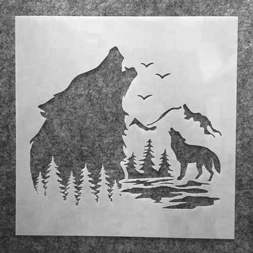 Wiederverwendbare Schablonen zum Basteln, 30 x 30 cm, Schmetterlinge, Schablonen zum Malen auf Holz, Wandfliesen, Möbelstoffen, Heimdekoration, Vorlagen, Stil D von KOFORULAIG