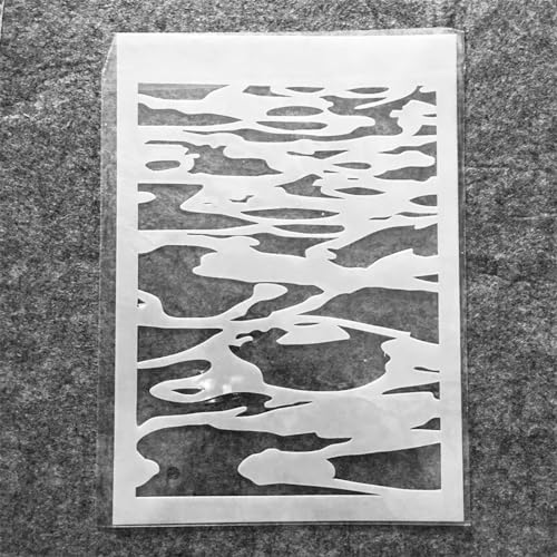 Wiederverwendbare Schablonen zum Basteln, A4, 29 cm, Eisberg-Schablonen zum Malen auf Holz, Wandfliesen, Möbelstoffen, Heimdekor-Vorlagen von KOFORULAIG