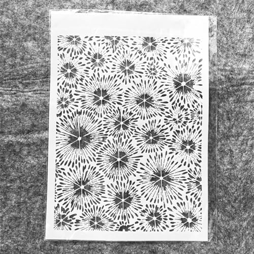 Wiederverwendbare Schablonen zum Basteln, A4, 29 cm, Sommerblumen, Texturschablonen zum Malen auf Holz, Wandfliesen, Möbelstoffen, Heimdekor-Vorlagen von KOFORULAIG