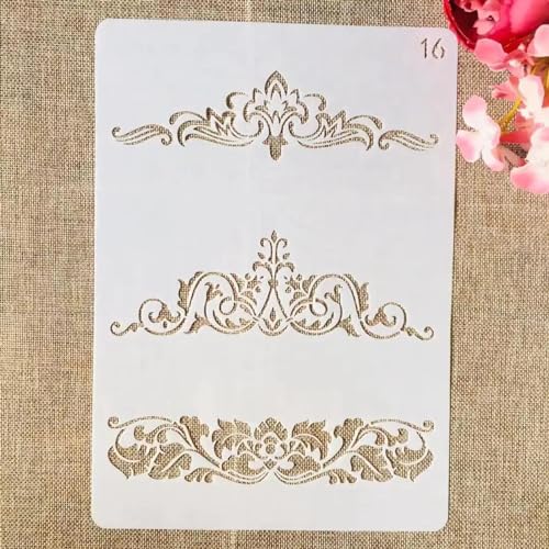 Wiederverwendbare Schablonen zum Basteln, A4, 29 x 21 cm, Blumenblätter, Symbol-Schablonen zum Malen auf Holz, Wandfliesen, Möbelstoffen, Heimdekor-Vorlagen, Stil 5 Wiederverwendbare Schablonen zum Basteln, A4, 29 x 21 cm, Blumenblätter, Symbol-Schablonen zum Malen auf Holz, Wandfliesen, Möbelstoffen, Heimdekor-Vorlagen, Stil 5 von KOFORULAIG