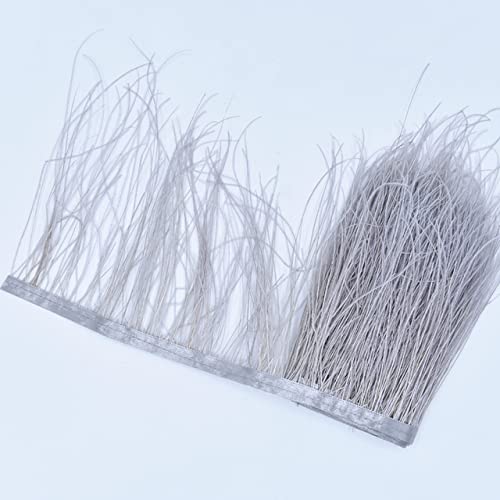 1 Yards/Lot Natürliche Pfauenfedern Besatz Seide Rauchabzug Fransenband 12,7–20,3 cm Haarfedern zum Basteln Pfauendekoration Dekoration von KOGMMYSEVP