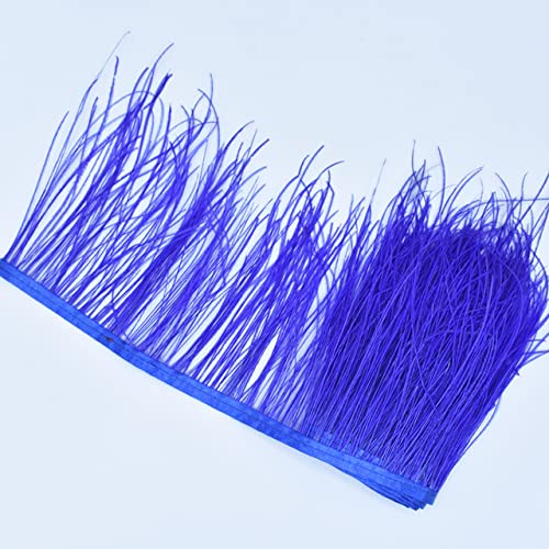 1 Yards/Lot Natürliche Pfauenfedern Besatz Seide Rauchabzug Fransenband 12,7–20,3 cm Haarfedern zum Basteln Pfauendekoration Dekoration von KOGMMYSEVP