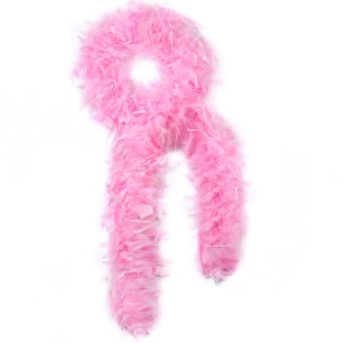 45 g weiße Federboa, 2 Yards Truthahnboa-Federn für Partys, Weihnachten, Hochzeiten, Kostüme, Konzerte, Haustiere und Heimdekoration (45 g weiß) von KOGMMYSEVP