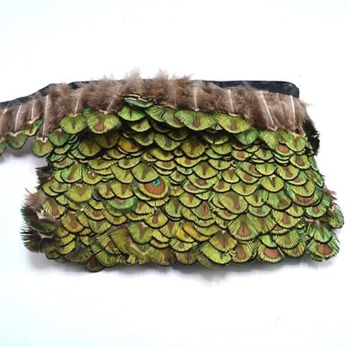 Blaue Pfauenbänder zum Basteln, Naturfedern, Nähen, Hochzeit, Party, Dekoration, 5-6 cm, 5 Yard Blaue Pfauenbänder zum Basteln, Naturfedern, Nähen, Hochzeit, Party, Dekoration, 5-6 cm, 5 Yard von KOGMMYSEVP