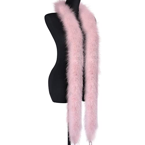 Federboa-Streifen, 2 m, bunte Federboa, Federstreifen, Dekoration, Verkleidungszubehör, super weich, flauschig, Federstreifen, Hochzeit, Karneval, Dekorationen von KOGMMYSEVP