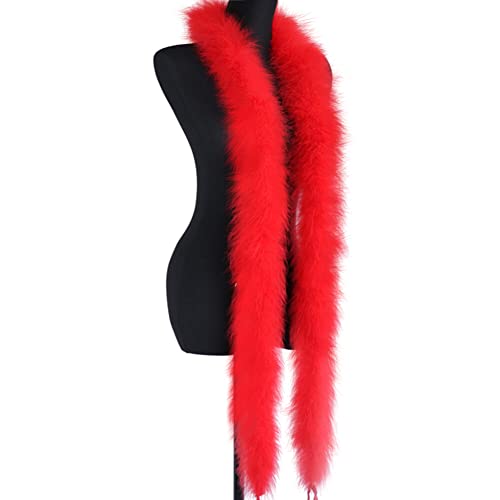 Federboa-Streifen, 2 m, bunte Federboa, Federstreifen, Dekoration, Verkleidungszubehör, super weich, flauschig, Federstreifen, Hochzeit, Karneval, Dekorationen von KOGMMYSEVP