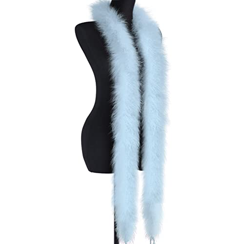 Federboa-Streifen, 2 m, bunte Federboa, Federstreifen, Dekoration, Verkleidungszubehör, super weich, flauschig, Federstreifen, Hochzeit, Karneval, Dekorationen von KOGMMYSEVP