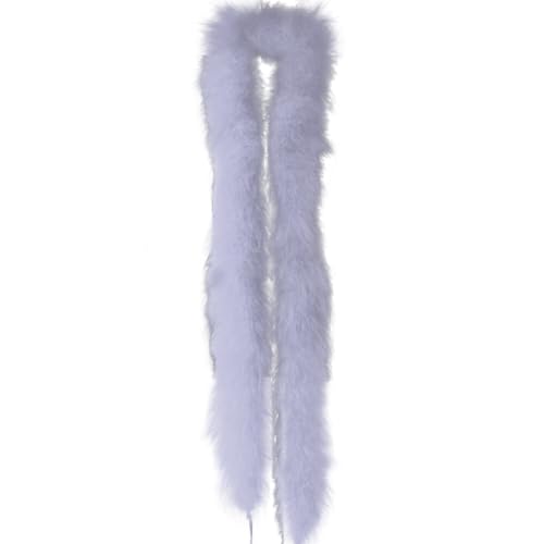 Federboa für Damen, flauschige Federboa, Basteln, 2 m, Weihnachtsboa, Truthahn-Federboa für Bastelarbeiten, Hochzeit, Party, Weihnachtsbaumdekoration, 20 g von KOGMMYSEVP