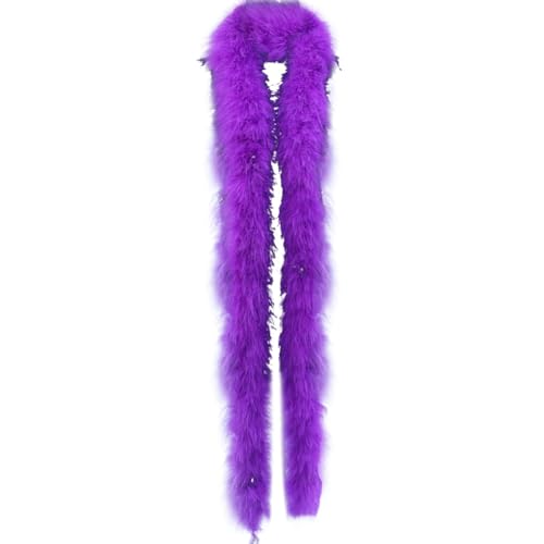 Federboa für Damen, flauschige Federboa, Basteln, 2 m, Weihnachtsboa, Truthahn-Federboa für Bastelarbeiten, Hochzeit, Party, Weihnachtsbaumdekoration, 50 g von KOGMMYSEVP