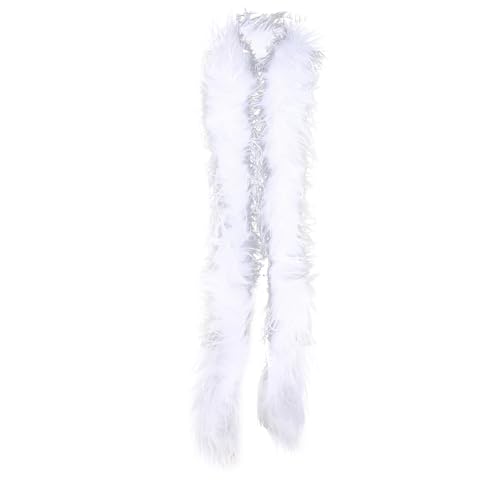 Flauschige Federboa, Kostümzubehör, Weihnachtsgirlande, Federboa für Halloween, Basteln, Hochzeit, Heimdekoration, 50 g, 2 m von KOGMMYSEVP