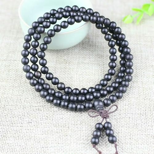 Tibetischer Rosenkranz, natürlich, mehrschichtig, grüne Sandelholzperlen, 6 mm, 8 mm, 108 Perlen, Holzperlen-Armband, Ebenholz, 6 mm, tibetisch-buddhistischer Mala-Rosenkranz, 108 Perlen, 108 Tibetischer Rosenkranz, natürlich, mehrschichtig, grüne Sandelholzperlen, 6 mm, 8 mm, 108 Perlen, Holzperlen-Armband, Ebenholz, 6 mm, tibetisch-buddhistischer Mala-Rosenkranz, 108 Perlen, 108 von KOGMMYSEVP