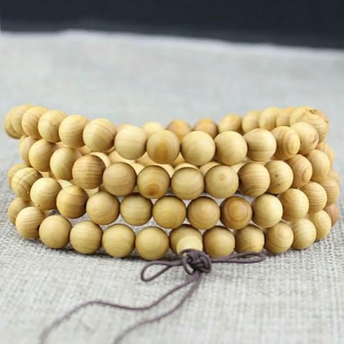 Tibetischer Rosenkranz, natürlich, mehrschichtig, grüne Sandelholzperlen, 6 mm, 8 mm, 108 Perlen, Holzperlen-Armband, Thuja-Holz, tibetisch-buddhistischer Mala-Rosenkranz, 108 Perlen, 108 Rosenkranz Tibetischer Rosenkranz, natürlich, mehrschichtig, grüne Sandelholzperlen, 6 mm, 8 mm, 108 Perlen, Holzperlen-Armband, Thuja-Holz, tibetisch-buddhistischer Mala-Rosenkranz, 108 Perlen, 108 Rosenkranz von KOGMMYSEVP