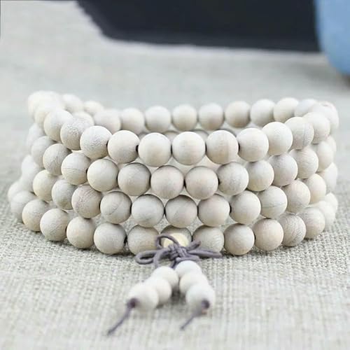 Tibetischer Rosenkranz, natürlich, mehrschichtig, grüne Sandelholzperlen, 6 mm, 8 mm, 108 Perlen, Holzperlen-Armband [Kampferholz, japanischer tibetischer, buddhistischer Mala-Rosenkranz, 108 Perlen Tibetischer Rosenkranz, natürlich, mehrschichtig, grüne Sandelholzperlen, 6 mm, 8 mm, 108 Perlen, Holzperlen-Armband [Kampferholz, japanischer tibetischer, buddhistischer Mala-Rosenkranz, 108 Perlen von KOGMMYSEVP