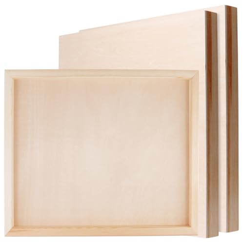 KOHAND Holzpaneele, 30,5 x 40,6 cm, 3 Stück, unlackierte Holz-Leinwandplatten, Holzplatten zum Malen, Gießen, Basteln, 3 Stück KOHAND Holzpaneele, 30,5 x 40,6 cm, 3 Stück, unlackierte Holz-Leinwandplatten, Holzplatten zum Malen, Gießen, Basteln, 3 Stück von KOHAND