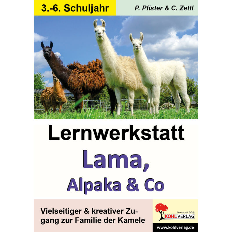 Lernwerkstatt Lama, Alpaka & Co - Petra Pfister, Christiane Zettl, Kartoniert (TB) von KOHL VERLAG Der Verlag mit dem Baum