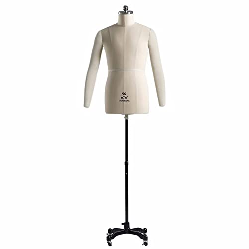 Ansteckbare männliche Nähschaufensterpuppe mit weichen Armen, Kleiderformen in Übergröße zum Nähen von Kleidung, Schneiderpuppe auf Rädern, Erwachsene in voller Größe (Farbe: Weiß, Größe: XXX-Groß) Ansteckbare männliche Nähschaufensterpuppe mit weichen Armen, Kleiderformen in Übergröße zum Nähen von Kleidung, Schneiderpuppe auf Rädern, Erwachsene in voller Größe (Farbe: Weiß, Größe: XXX-Groß) von KOIAMVZW