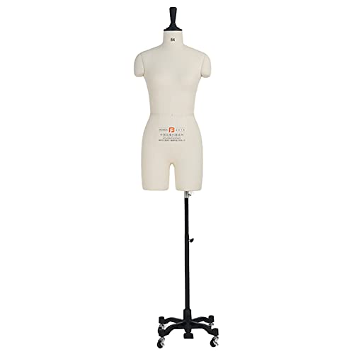 Ansteckbarer Schaufensterpuppenständer für Damen zum Nähen mit Rad, Schaumstoff-Schneiderpuppe für Erwachsene für professionelles Schneidern und Bekleidungsdesign (Farbe: Weiß, Größe: XL-165/86A) Ansteckbarer Schaufensterpuppenständer für Damen zum Nähen mit Rad, Schaumstoff-Schneiderpuppe für Erwachsene für professionelles Schneidern und Bekleidungsdesign (Farbe: Weiß, Größe: XL-165/86A) von KOIAMVZW