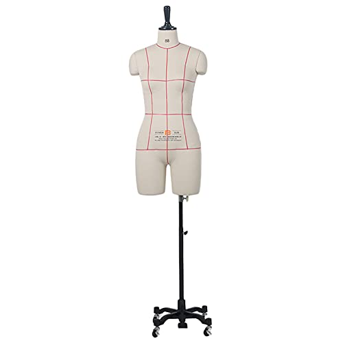 Nähen Plus Size Schaufensterpuppe weibliche Schneiderpuppe, Schneiderpuppe weiblicher Torso Schneidermodell zum Nähen von Kleidung für Mädchen (Farbe: Weiß, Größe: XS-155/78A) Decoration von KOIAMVZW