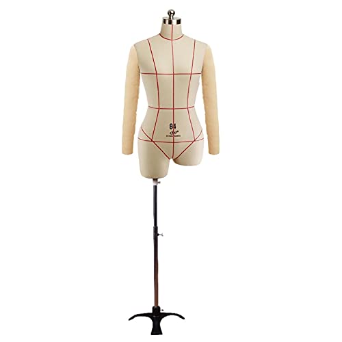Weibliche Nähschaufensterpuppe mit Armen, Schneiderpuppe für Damen, Schneiderpuppe in Übergröße auf Rädern zum Ausstellen von Nähkleidung (Farbe: Stativ, Größe: XXXL) Decoration von KOIAMVZW