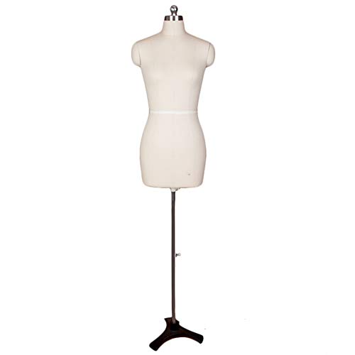 Weibliche Schneider Schneiderei Nähen Schaufensterpuppe, Schneider Dekor Dummy Body Höhenverstellbar & Stativ Kleiderständer (Farbe: Weiß, Größe: Modell 80) Decoration von KOIAMVZW