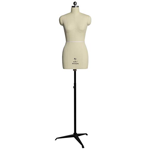 Weibliche Schneiderpuppen zum Nähen von Damenbekleidung, verstellbare Schneiderpuppen mit Stativständer (Farbe: Weiß, Größe: S-Modell 80) Decoration von KOIAMVZW