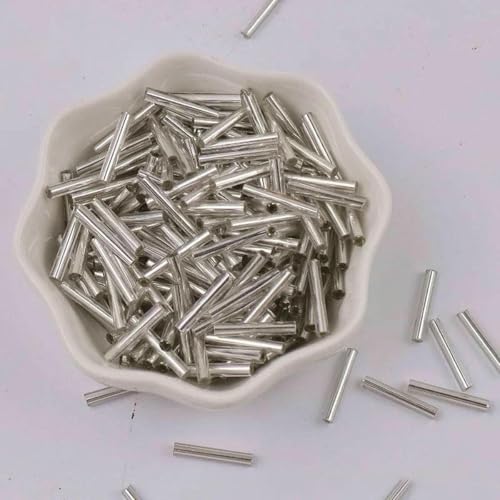 Bugle Perlen, Stickperlen, 35 Stück, 2,5 x 15 mm, lange böhmische Böhmische Kugeln, Glasperlen 8/0 lose Abstandshalter Bastelperlen, Schmuckherstellung DIY Nähzubehör Bugle Perlen, Stickperlen, 35 Stück, 2,5 x 15 mm, lange böhmische Böhmische Kugeln, Glasperlen 8/0 lose Abstandshalter Bastelperlen, Schmuckherstellung DIY Nähzubehör von KOINEN