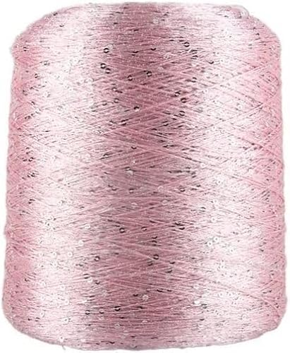 Glitzergarn, Metallic-Garn, 540 g, bunt, glänzend, Eisseide, Paillettengarn, Handhäkelarbeit, Strickgarn, Knäuel, DIY, Kleidung, Handarbeit, Strickwebgarn (Farbe: 21) (Farbe: 5) (Color : 11) von KOINEN