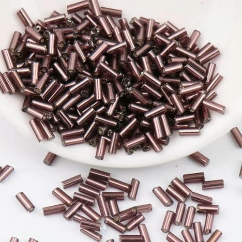 Signalperlen, Stickereiperlen, 600/900 Stück 2x4,0 mm 2x6 mm Charm Tschechische Signalhorn Spacer für DIY Glasperlen Kristallkleid machen Neu-Königsblau-2x6mm 600pcs(Bean Purple,2x4.0mm 900pcs) von KOINEN