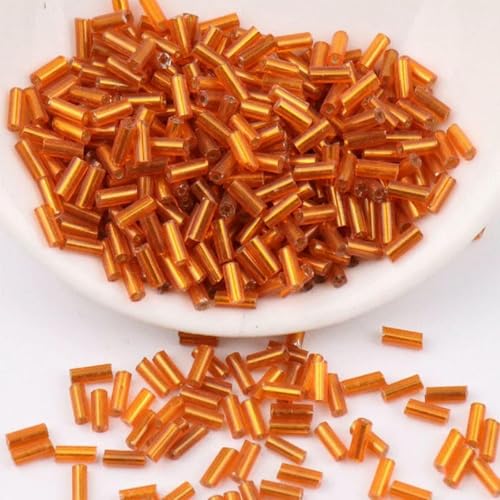 Signalperlen, Stickereiperlen, 600/900 Stück 2x4,0 mm 2x6mm Charm Tschechische Signalhorn Spacer for DIY Glasperlen Kristallkleid machen Neu-Königsblau-2x6mm 600pcs(Orange,2x6mm 600pcs) von KOINEN