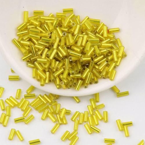 Signalperlen, Stickperlen, 600/900 Stück 2x4,0 mm 2x6 mm Charm Tschechische Signalhorn Spacer for DIY Glasperlen Kristallkleid machen Neu-Königsblau-2x6mm 600pcs(emon Yellow,2x4.0mm 900pcs) von KOINEN