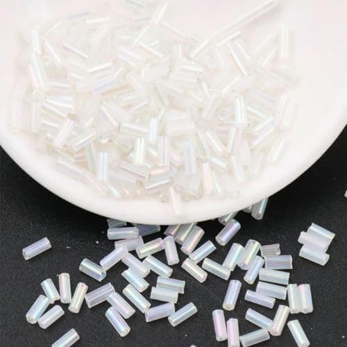 Signalperlen, Stickperlen, 600/900 Stück 2x4,0 mm 2x6mm Charm Tschechische Signalhorn Spacer for DIY Glasperlen Kristallkleid machen Neu-Königsblau-2x6mm 600pcs(Crystal AB,2x6mm 600pcs) von KOINEN