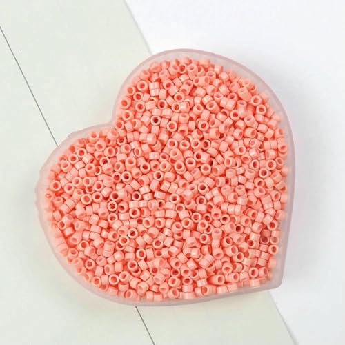 Stiftperlen, Stickperlen, 10 g, 2,5 mm, Röhrenperlen, mehrfarbig, Glasperlen for die Herstellung von DIY-Schmuck, Nadelarbeiten, Nähen, Kleidungszubehör, 09–10 g, ca. 700 Stück(10) von KOINEN