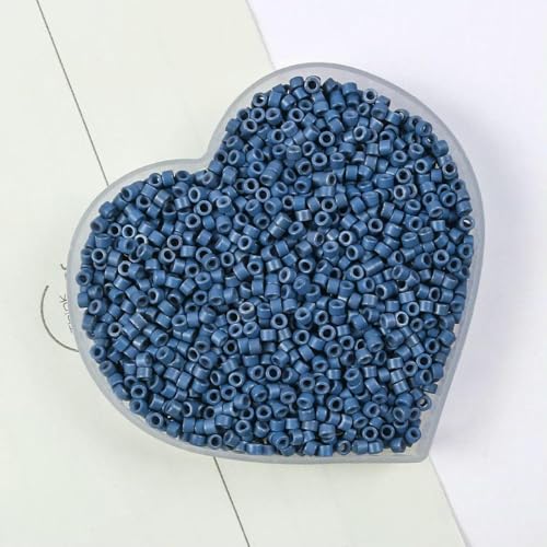 Stiftperlen, Stickperlen, 10 g, 2,5 mm, Röhrenperlen, mehrfarbig, Glasperlen for die Herstellung von DIY-Schmuck, Nadelarbeiten, Nähen, Kleidungszubehör, 09–10 g, ca. 700 Stück(11) von KOINEN